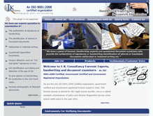 Tablet Screenshot of indiahandwritingexperts.com